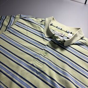 Tehama Striped Polo Shirt Mens Short Sleeve Golf Casual‎